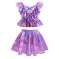 thumbnail image 3 of Maillot de Bain Mirabel pour Filles Encanto Enfants Col Rond Sans Manches Imprimé Mode Nœud Maillot de Bain Deux Pièces, 3 of 4