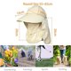 thumbnail image 5 of 1 sombrero para el sol de verano para cubrir la cara, ciclismo, sombrero para el sol de playa plegable al aire libre, visera grande para alero, 5 of 6