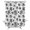 Jet Black, Pure White, variant on Stall Shower Curtains 36" x 72", Tropical Botanical Washable Shower Curtain for Bathroom, Summer Palm Trees Black Waterproof Polyester Fabric Bathtub Curtain Panel
