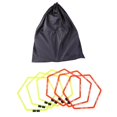 thumbnail image 1 of Lipstore 6 Pieces Agility Rings Multipurpose Jumping Ladder for Games Exercise Sports hexagon, 1 of 8