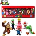 thumbnail image 2 of Figuras de acción de Super Mario Bros para niños, juguetes de PVC, modelos de Luigi, Yoshi, Donkey Kong, seta, regalos de cumpleaños, AAA, 6 unidades por juego qiuyongming unisex, 2 of 2