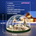 thumbnail image 2 of Gaonala Outdoor Garden Dome Tent 9.5x5.7FT PVC Transparent Cover Weatherproof Geodesic Bubble Dome for Patio Party Greenhouse Green, 2 of 8