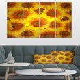 thumbnail image 1 of Sunflower Heads Decorative Background - Large Floral Canvas Art Print, 1 of 4