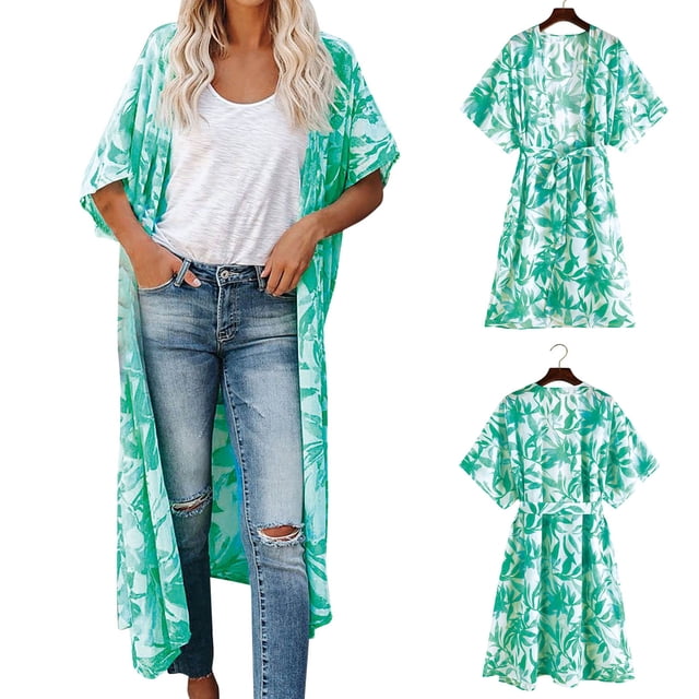 Nouveaux Hauts d'Été pour Femmes 2023 Mode Grande Taille Col Rond Manches Longues Imprimé Blouses Décontractées pour Sorties Chemise à Manches Longues pour Femmes