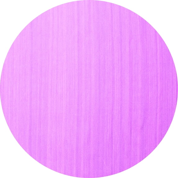 Ahgly Company Indoor Round Abstract Pink Contemporary Area Rugs, 7' Round
