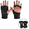 thumbnail image 2 of 1Pairs Weightlifting Training Gloves For Men Women Fitness Sports Body Building Gymnastics Gym(Style C,Black,L), 2 of 4