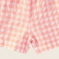 thumbnail image 5 of TOWED22 Toddler Baby Boy Girl Shorts Gingham Plaid/Seersucker Shorts Summer Casual Elastic Waist Shorts Pants Bottoms(Pink,18-24 M), 5 of 7