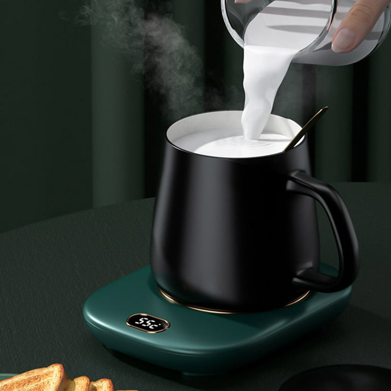 Coffee Warmer, 55°C Constant Temperature USB Smart Warmer for Coffee Mug, 3  Temperature Setting Portable Coffee Cup Warmer for Desk, Auto Shut Off
