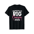 thumbnail image 4 of Promoted To Big Cousin 2026 Graphic Iron-On Print Tees, Suitable For Boys And Girls,Size 3Years-13Years, 4 of 6
