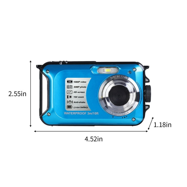Jacenvly Digital Camera 30 Megapixel Hd Digital Camera 2.7