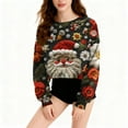 thumbnail image 6 of 3D Printed Cropped Christmas Sweatshirts for Women 2025 Pullover Loose Crewneck Long Sleeve Casual Xmas Holiday Tops, 6 of 6