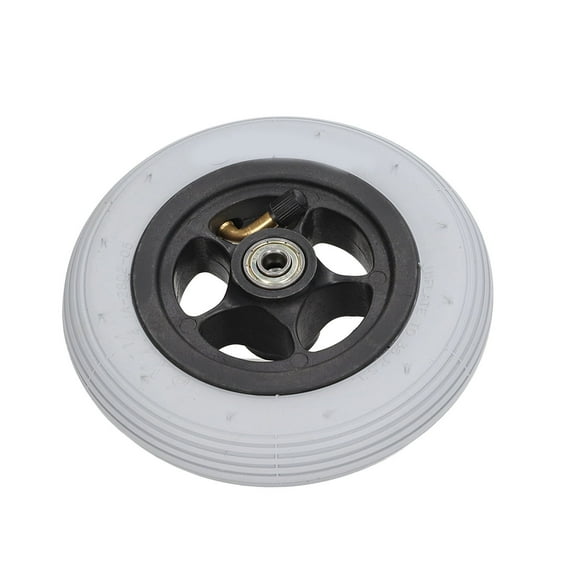 Rubber Wheel Replacement 6in Wheelchair Wheel Noiseless Shock Absorption For Push&nbsp;Trolley For Disabled Vehicles ANGGREK Hardware