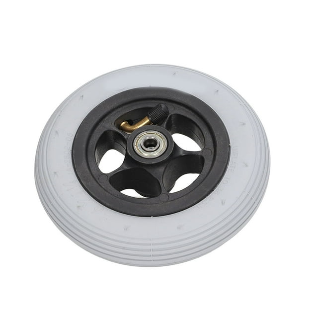 Rueda de goma para carrito de empuje, rueda para silla de ruedas eléctrica de 6 pulgadas, rueda neumática, rueda para silla de ruedas eléctrica de alta capacidad
