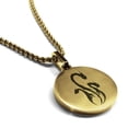 thumbnail image 1 of Stainless Steel Mythical Hydra Head Round Medallion Pendant Necklace, 1 of 3