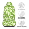 thumbnail image 5 of Xecao Green White Flowers Print Car Seat Cover in That Fits Most Cars, Vans, SUVs, and Trucks., 5 of 7