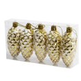 thumbnail image 3 of ievspot 5Pcs Christmas Plastic Pine Cone Ornament Colorful Shiny Glitter Christmas Tree Hanging Decoration DIY Accessories Home New Year Party Decoration, 3 of 8