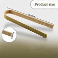 thumbnail image 4 of 80 pcs Mini Bamboo Bread Tongs 10 cm Toasting Tongs Food Serving, 4 of 5