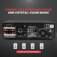 thumbnail image 3 of Amplificador de potencia Pyle de 4 canales, 1000 W, Bluetooth con reproductor de DVD, 3 of 7
