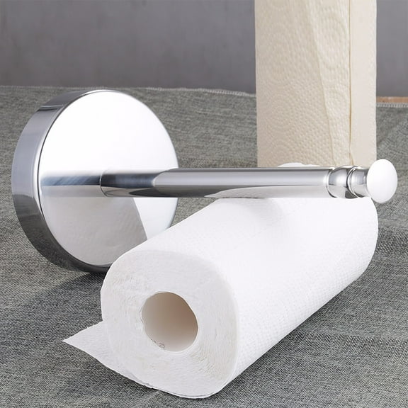Under $15 Toilet Paper Holder for Small Space Toilet Paper Roll Holder Stick On Wall No Drilling Tissue Holder for Bathroom Hardware Accessories,Stainless steel