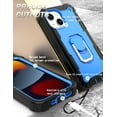 thumbnail image 7 of iPhone 13 Case - Heavy Duty Hybrid Rugged Dual Layer Protective Shockproof Kickstand Cover with Ring Holder for Apple iPhone 13 6.1", B, 7 of 7