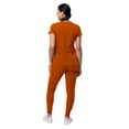 thumbnail image 2 of Adar Pro Movement Booster Scrub Set For Women - Sweetheart V-Neck Scrub Top & Yoga Jogger Scrub Pants - P9400 - Cinnamon - XS, 2 of 7