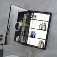 thumbnail image 3 of 24 in. W x 36 in. H Rectangular Frameless Mount LED Lighted Medicine Cabinet with Mirror, 3 of 5