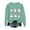 Mint Green, variant on Gunia Women'S Halloween Ghost Sweatshirts Female Dog Lover T Shirt Sweater Casual Long Sleeved Pullover Top Autumn Winter Sweater Fall Fashion Clothes Beige S-2Xl