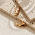 thumbnail image 5 of PRIYAL 14K Gold Plated 925 Sterling Silver Post Teardrop Chunky Hoop Earrings - Lightweight Drop Earrings for Women, 5 of 35