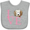 thumbnail image 3 of Inktastic Kiniart Doodle Love Boys or Girls Baby Bib, 3 of 4