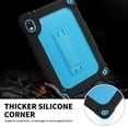 thumbnail image 3 of SOATUTO For Orbic Tab 8 inch Heavy Duty Case with Shoulder Strap Kickstand Soft Silicone Hard Back Hybrid Armor Protective Cover for 8" Orbic Tab 8 5G Verizon / Orbic Tab 8 5G UW 8 inch - Black+Blue, 3 of 6
