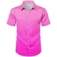 thumbnail image 4 of Blusa y camisa de manga corta con cuello vuelto para hombre, estilo casual, con personalidad, para fiestas de baile, color liso, con solapa y botones, a la moda, blusa de manga corta para hombre, 4 of 8