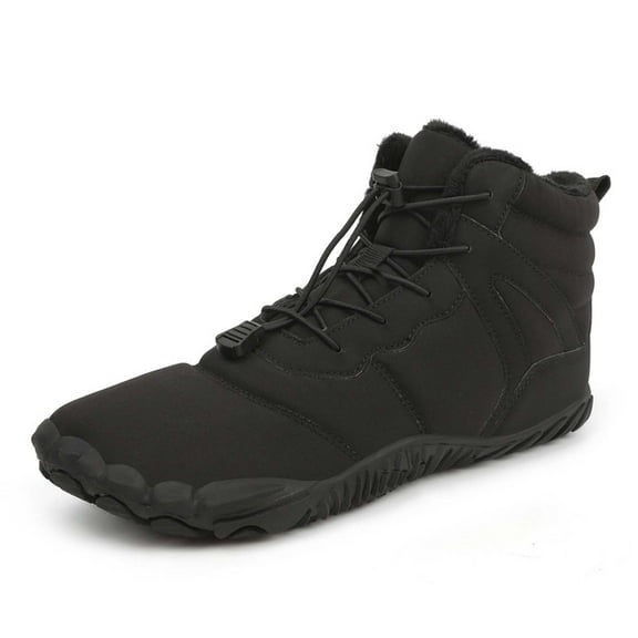Xmyrz Waterproof Snow Boots For Men Abrasion Resistant Fleece Thickened Fitted Outgoing Wide Calf Boots Winter Boots Womens Shoes