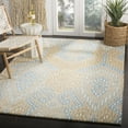 thumbnail image 2 of SAFAVIEH Wyndham Donella Abstract Wool Area Rug, Blue/Ivory, 5' x 8', 2 of 8