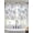 White Blue Brown, variant on Blue Brown Spring Floral Sheer Curtains 45 Inch Length 2 Panels Set, Summer Botanical Art Voile Window Treatment Rod Pocket Small Kitchen Curtains Drapes for Bedroom 52"x45"x2