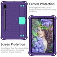 thumbnail image 6 of Allytech Case for Samsung Galaxy Tab S7 11-Inch SM-T870 T875, Silicone EVA Kids Friendly Stand Shoulder Strap Heavy Duty Shockproof Bumper Cover for Samsung Galaxy Tab S7 11-inch, Purple/Aqua, 6 of 7