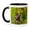 Black/White, variant on 3drose, Italy, Tuscany, Chianti, Autumn, Harvest Grapes Waiting to Be Picked, 11oz Two-tone Green Mug