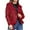 Red, variant on Motorcycle Jacket for Women Winter Thick Warm Suede Lamb Short Coat Shearling Sheepskin Leather Coffee XXL