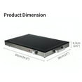 thumbnail image 3 of Sybels Electric Warming Tray, Glass Surface Food Warmer with Precise Temperature Control, Effortlessly Clean Buffet Server for Events, Parties, and Gatherings, Hot Serving Dish, Black, 3 of 8