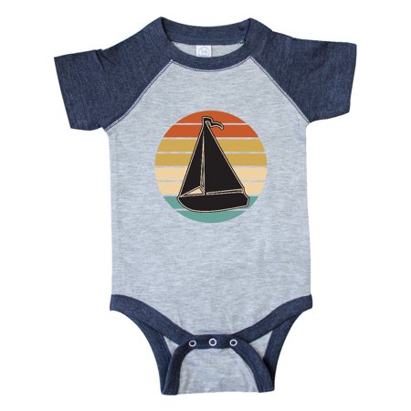 

Inktastic Sailboat Vintage Nautical Sailing Gift Baby Boy or Baby Girl Bodysuit