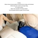thumbnail image 4 of Reposapiés Inflables, Válvulas De Aire Duales Para Aliviar El Dolor De Espalda, Almohada De Viaje Para Oficina, Hogar, Avión, Coche, 4 of 7