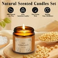 thumbnail image 6 of 4 Pack Scented Candles Essential Oil Fragrance Soy Wax Jar Candle Gift Set  for SPA, Mother's Day Gift,Floral Scents, 14oz 120h, 6 of 9