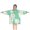 Green Daisy Flower, variant on Black Daisy Flower White Blooms Pattern Blanket Hoodies for Kids 6-13YR Oversize Wearable Blanket Hoodies for Boys Girls Teens