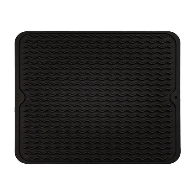 Binwennn Kitchen Drainer for Dish Drainer Racks Dish Drying Rack Daily Kitchen Tableware Bowl Glass Drain Pad Large Thickened Non Insulation Silicone Drain Pad