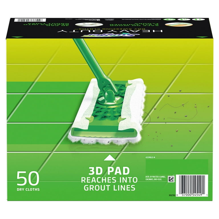 Swiffer Sweeper Heavy Duty Dry Sweeping Cloths, 50 Count 
