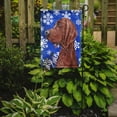 thumbnail image 2 of Carolines Treasures SC9779GF Redbone Coonhound Winter Snowflakes Flag Garden Size, 2 of 3