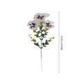thumbnail image 3 of SLYNSHome Outdoor Flowers Artificial Faux Floral Picks with Green Leaves, Fake Blooms For Hanging Flowers Arrangement, Wedding, Home Table & Patio DIY Decor,White, 3 of 6