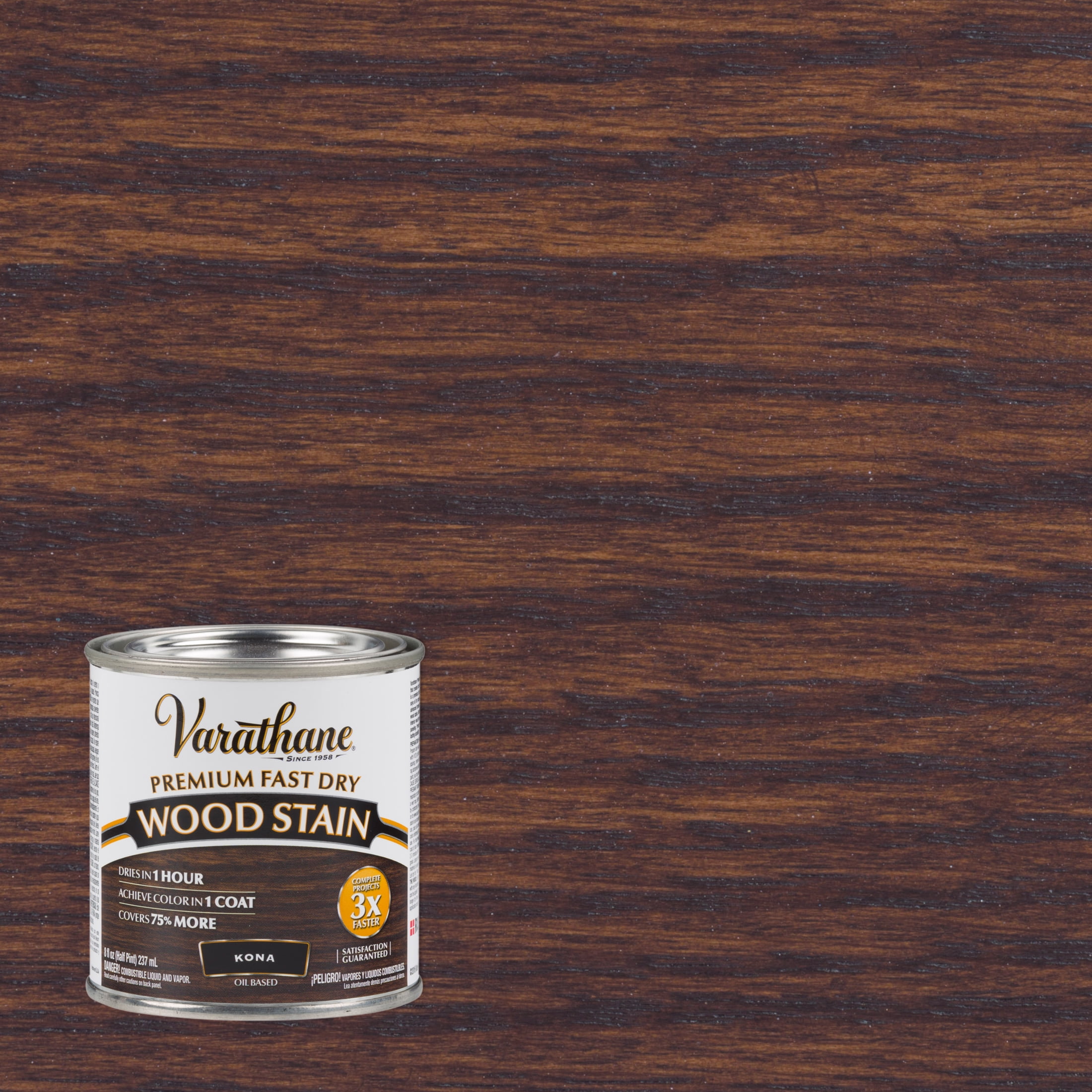 Kona, Varathane Premium Fast Dry Wood Stain-262029, Half Pint - Walmart.com