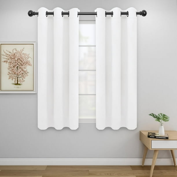 Cortina Easy-Going 2 Paneles Blanco 86x137 cm Térmica