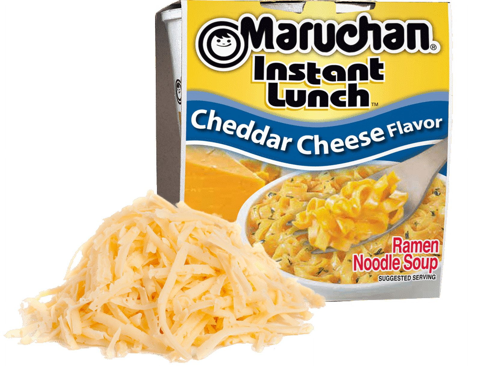 Maruchan Instant Lunch Cheddar Cheese Flavor Instant Lunch, 2.25 oz (12 packs)