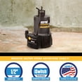 thumbnail image 4 of Wayne EEAUP250 Pompe Submersible Multi-Usage en Thermoplastique Renforcée 1/4 HP, 1, Noir, 4 of 4